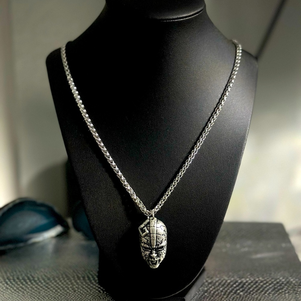 Silver Unisex Gothic Necklace and Chain